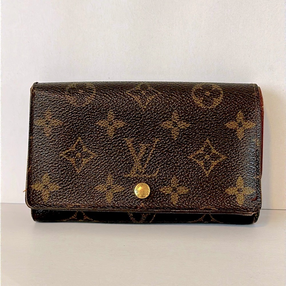 40 Louis Vuitton Monogram Porte Monnaie Billets Tresor Bifold Wallet Vintage